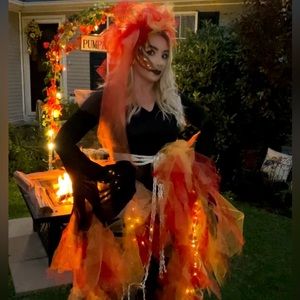 Witch on Fire Costume